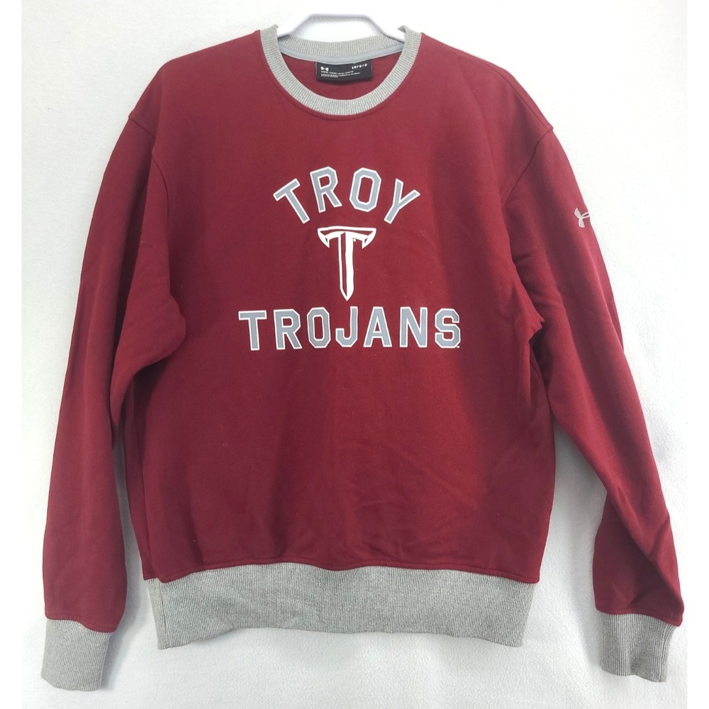 Troy State University Under Armour Sweatshirt Mens Crewneck Sz Large